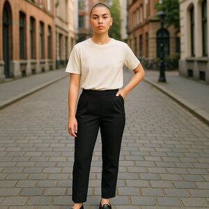 Women Sexy Back Zip Pants NWOT Pencil Stretch Skinny Slim Size Medium BabyBoo